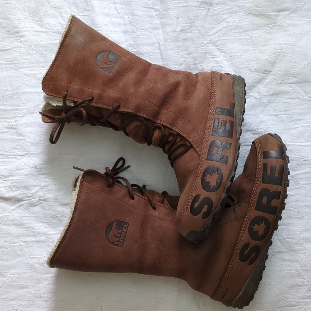 GUC Sorel Shila Insulated Snow Winter Tall Boots, Size 9